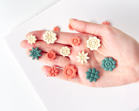 Floral clay earring cutters C16