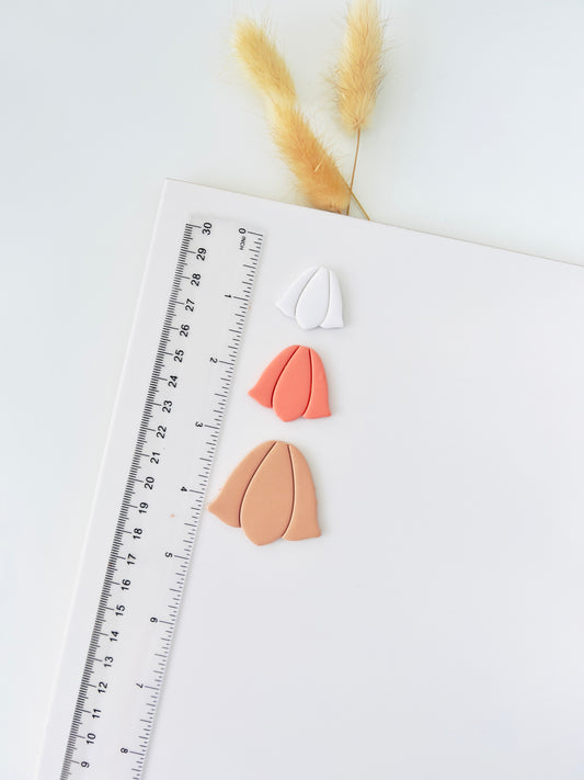 Boho embossed flower clay cutter A7