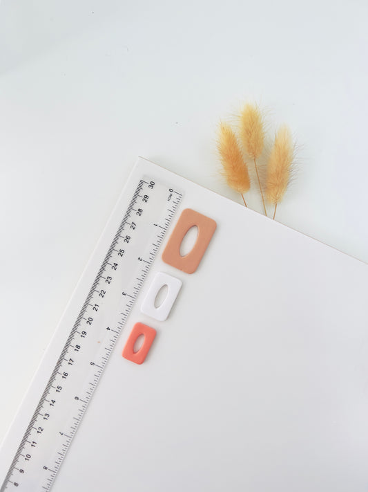 Rectangular donut polymer clay cutter A2