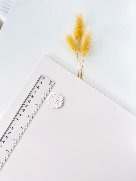 Boho embossed flower clay cutter A29