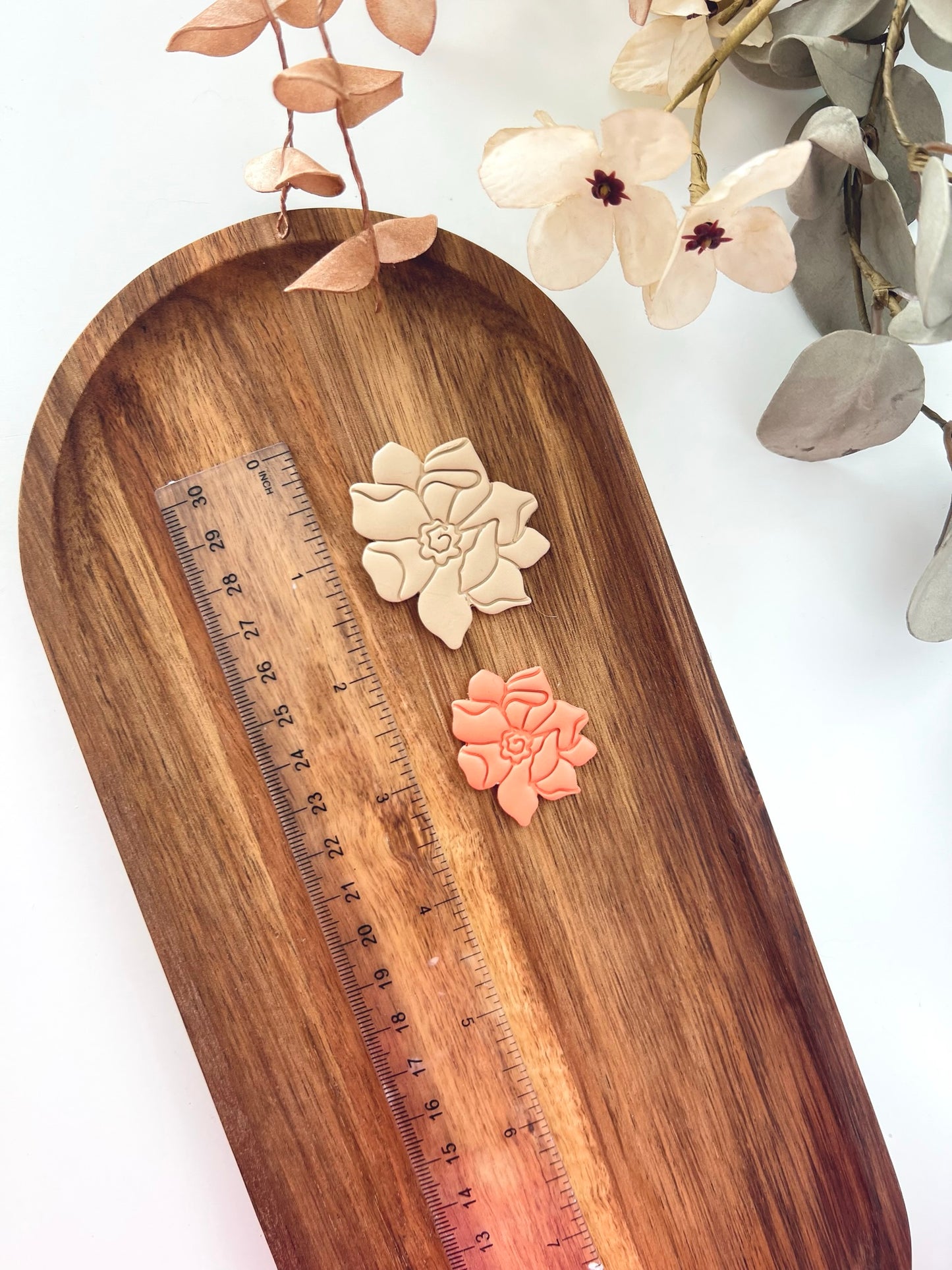 Embossed rose clay cutter B11