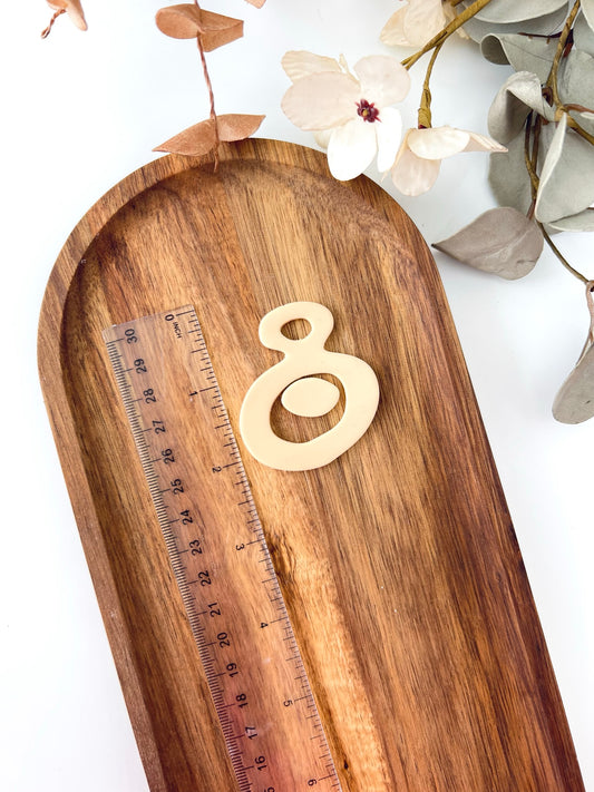 Abstract donut clay cutter F14