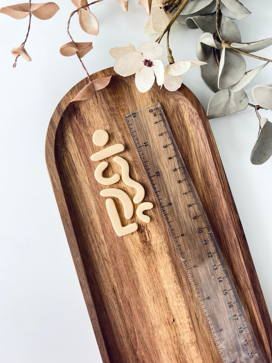 Abstract dangle clay cutter F21