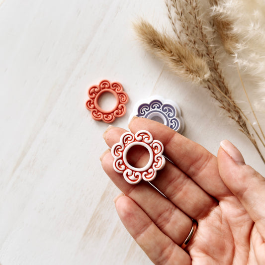 Emporte-pièce en pâte polymère – Forme de base – Outil de coupe pour boucles d'oreilles ZP-16