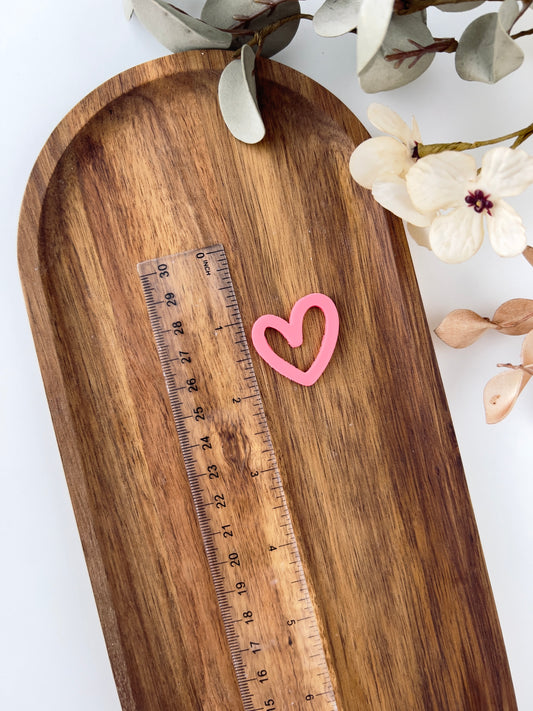 Valentine heart clay cutter O27