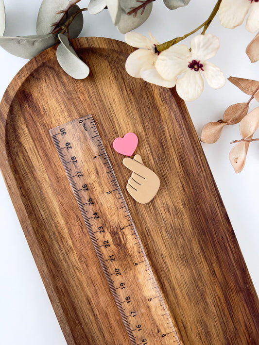 Hand heart clay cutter O19