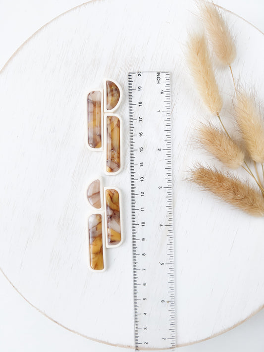 Abstract clay cutter mirrored set ZE17