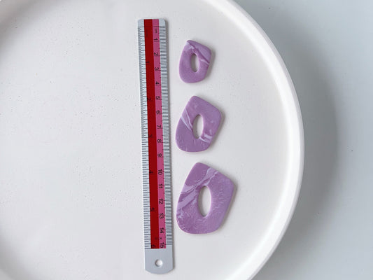 High quality polymer clay cutter creating clean sharp cuts for earrings and jewelry making