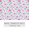 High quality water-soluble transfer paper applied on polymer clay, vibrant detailed pattern