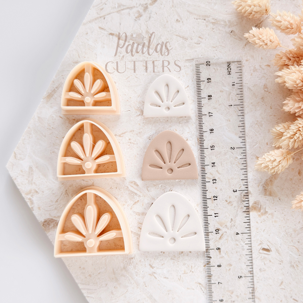 Polymer Clay Cutter, Fan Arch Shapes, Statement Earring Cutter Tool, Clay Cutters for Jewelry, B-20
