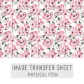 High quality water-soluble transfer paper applied on polymer clay, vibrant detailed pattern