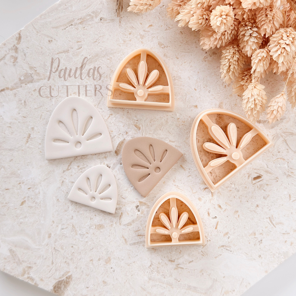 Polymer Clay Cutter, Fan Arch Shapes, Statement Earring Cutter Tool, Clay Cutters for Jewelry, B-20