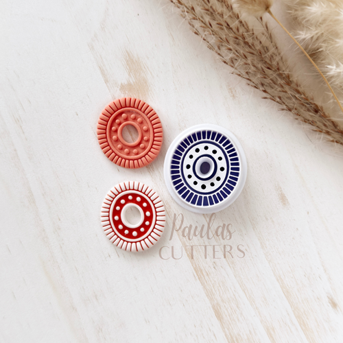 High quality polymer clay cutter creating clean sharp cuts for earrings and jewelry making