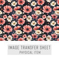 High quality water-soluble transfer paper applied on polymer clay, vibrant detailed pattern