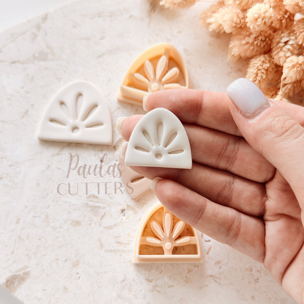 Polymer Clay Cutter, Fan Arch Shapes, Statement Earring Cutter Tool, Clay Cutters for Jewelry, B-20