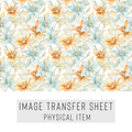 High quality water-soluble transfer paper applied on polymer clay, vibrant detailed pattern