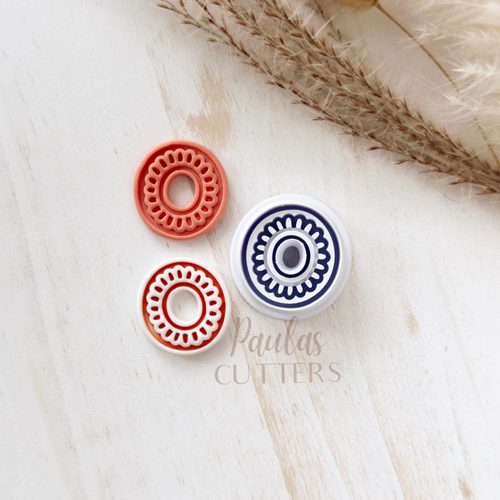 High quality polymer clay cutter creating clean sharp cuts for earrings and jewelry making