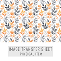 High quality water-soluble transfer paper applied on polymer clay, vibrant detailed pattern
