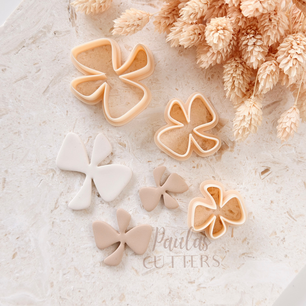 Polymer Clay Cutter, Petal Flower Shape, Floral Earring Cutter Tool, Clay Cutter for Jewelry Making, B-05