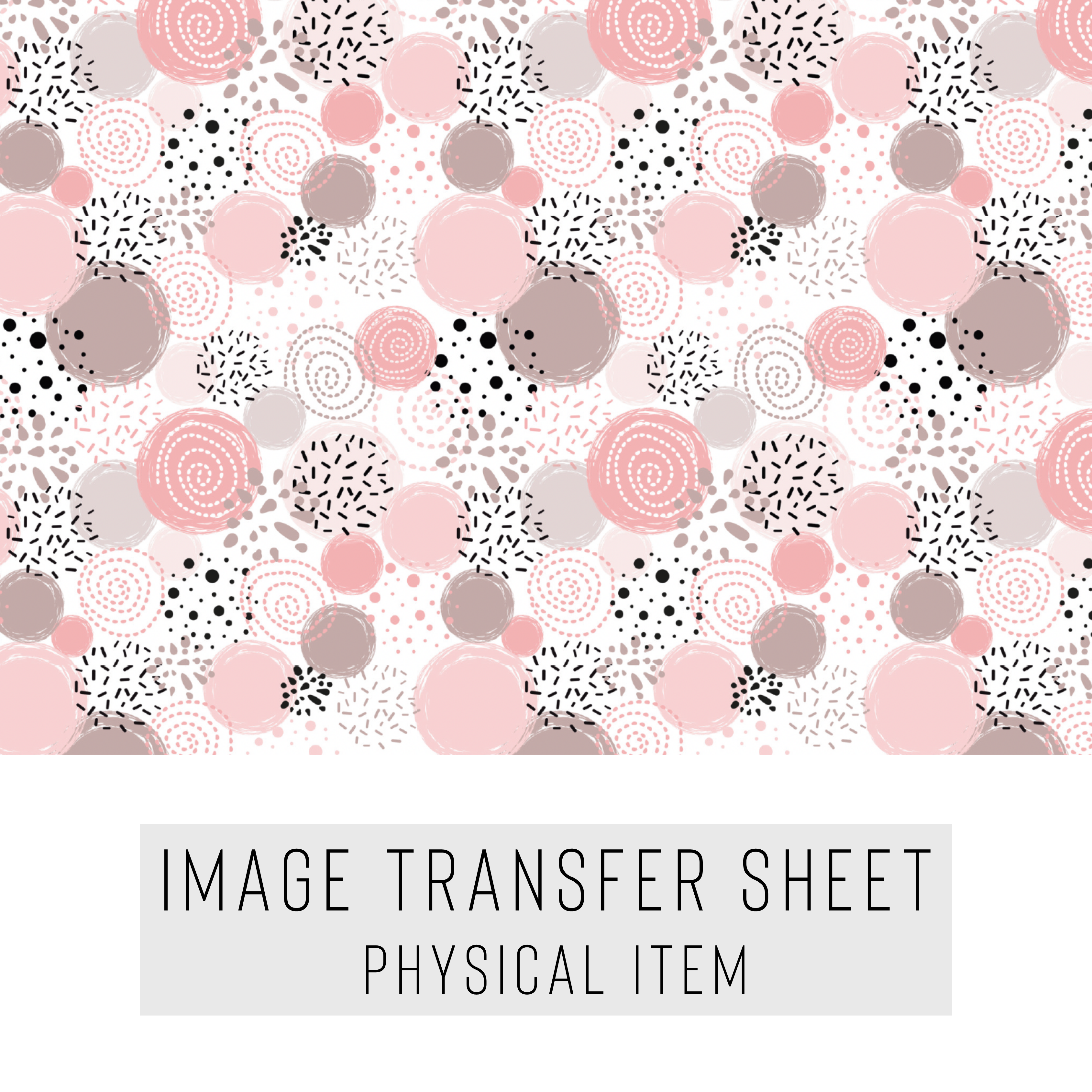 High quality water-soluble transfer paper applied on polymer clay, vibrant detailed pattern
