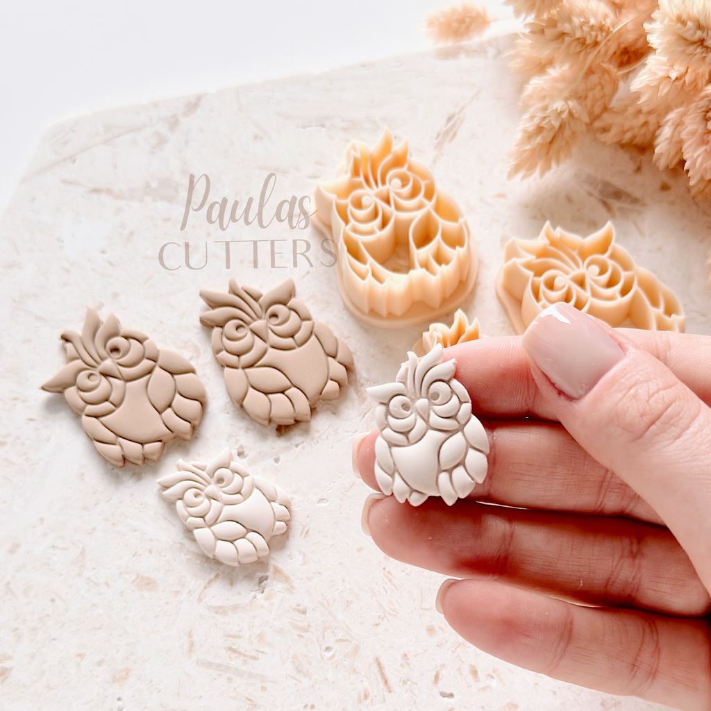 Polymer Clay Cutter, Owl Shapes, Animal Earring Cutter Tool, Clay Cutters for Jewelry Making, F-11