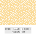 High quality water-soluble transfer paper applied on polymer clay, vibrant detailed pattern