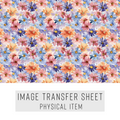 High quality water-soluble transfer paper applied on polymer clay, vibrant detailed pattern