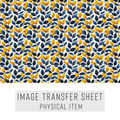 High quality water-soluble transfer paper applied on polymer clay, vibrant detailed pattern