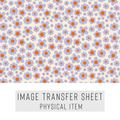 High quality water-soluble transfer paper applied on polymer clay, vibrant detailed pattern