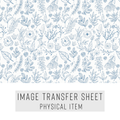 High quality water-soluble transfer paper applied on polymer clay, vibrant detailed pattern