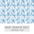 High quality water-soluble transfer paper applied on polymer clay, vibrant detailed pattern