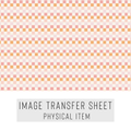 High quality water-soluble transfer paper applied on polymer clay, vibrant detailed pattern