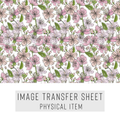 High quality water-soluble transfer paper applied on polymer clay, vibrant detailed pattern