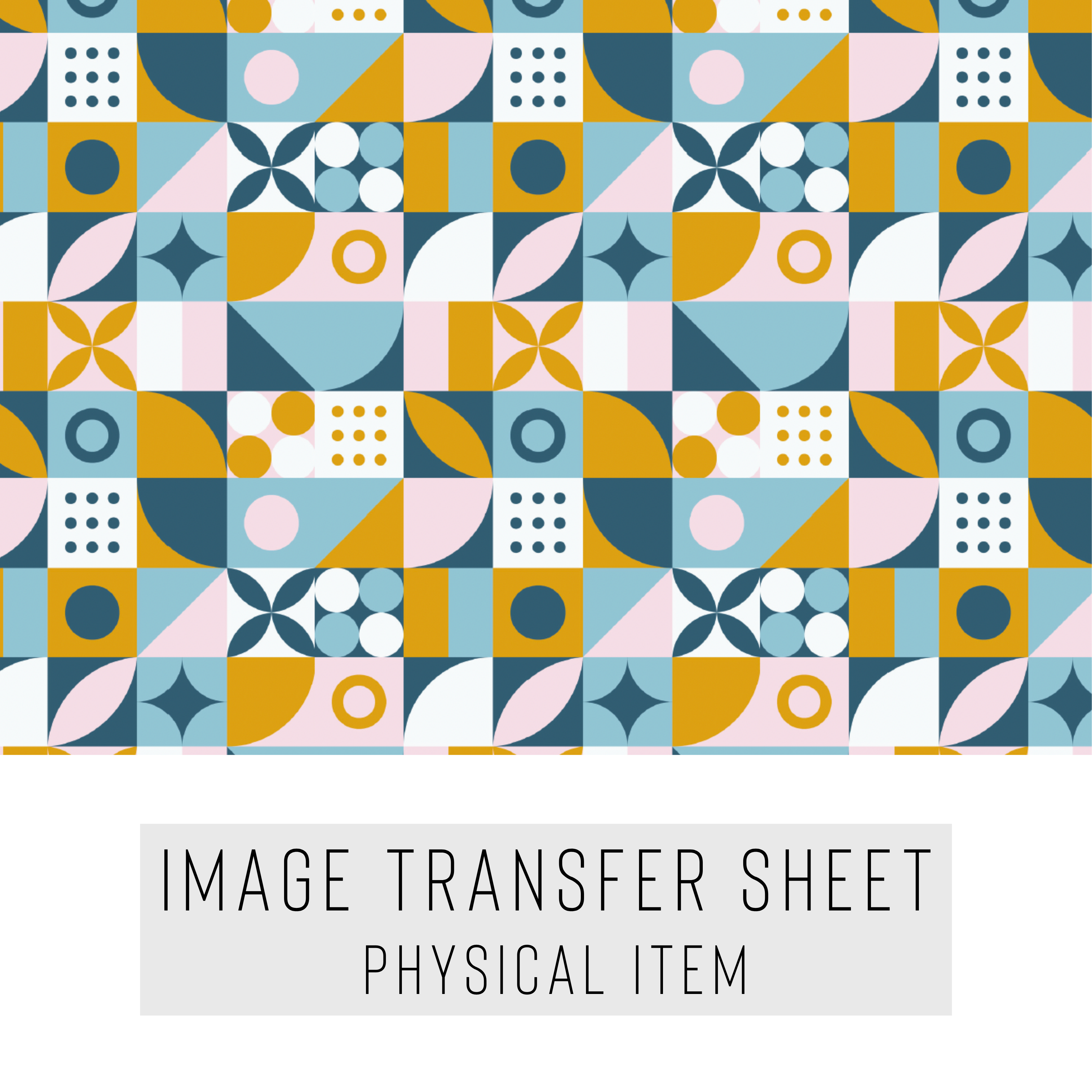 High quality water-soluble transfer paper applied on polymer clay, vibrant detailed pattern