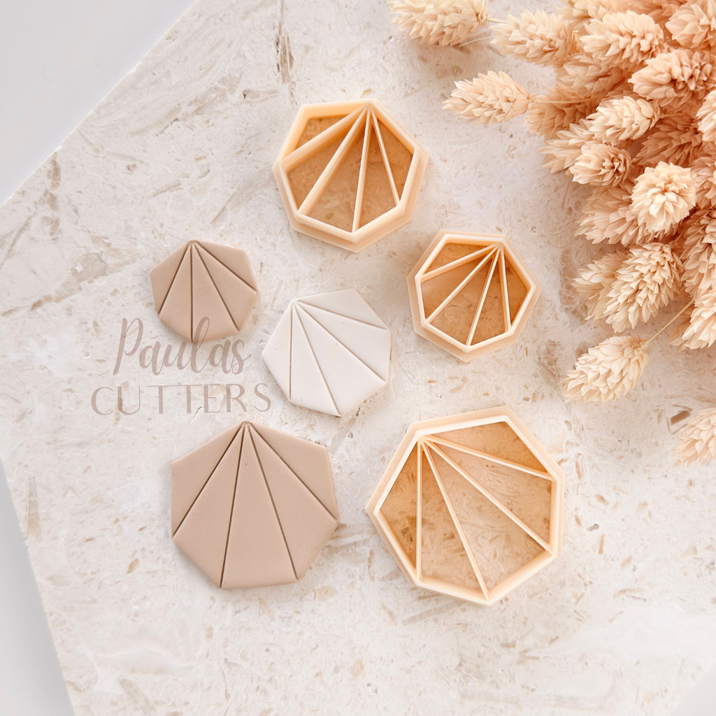 Polymer Clay Cutter, Polygon Shapes, Geometric Earring Cutter Tool, Clay Cutters for Jewelry, B-10