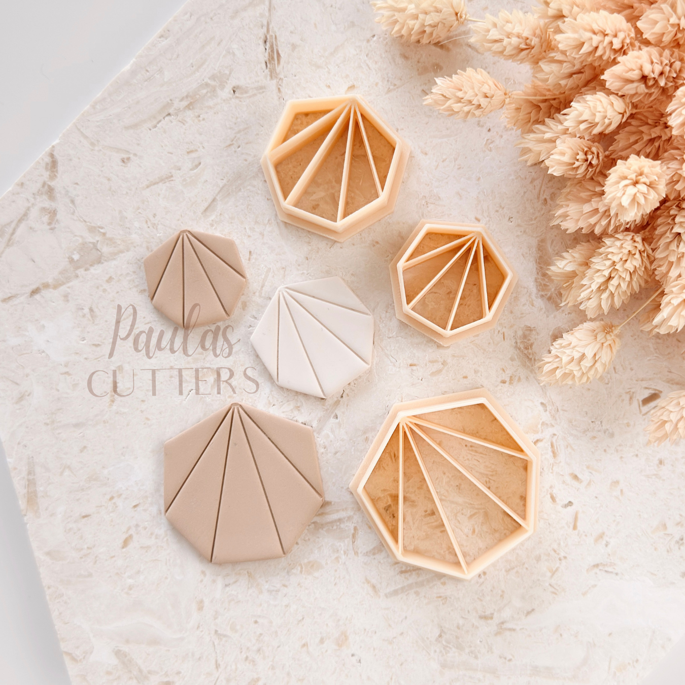 Polymer Clay Cutter, Polygon Shapes, Geometric Earring Cutter Tool, Clay Cutters for Jewelry, B-10