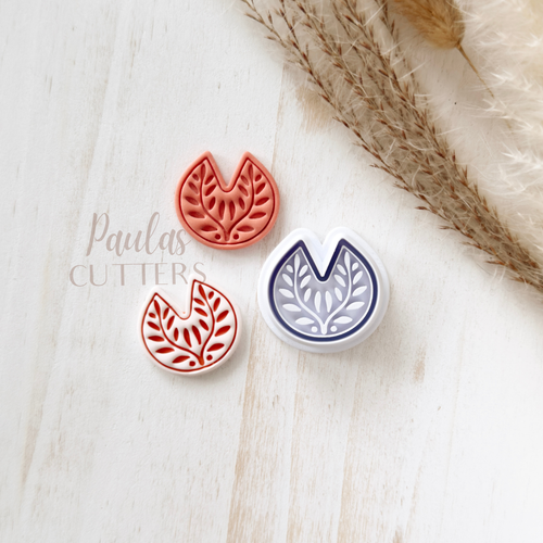 High quality polymer clay cutter creating clean sharp cuts for earrings and jewelry making