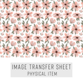 High quality water-soluble transfer paper applied on polymer clay, vibrant detailed pattern