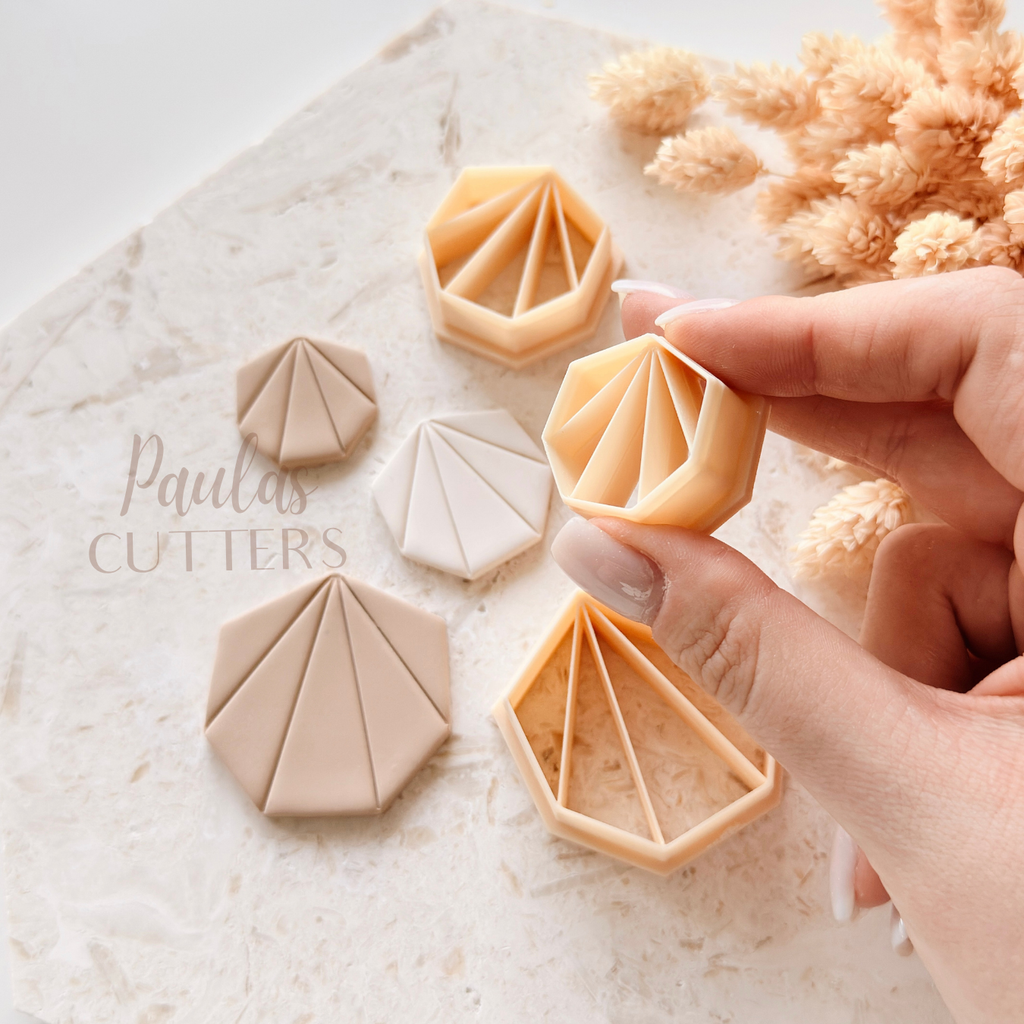 Polymer Clay Cutter, Polygon Shapes, Geometric Earring Cutter Tool, Clay Cutters for Jewelry, B-10