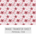 High quality water-soluble transfer paper applied on polymer clay, vibrant detailed pattern
