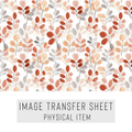 High quality water-soluble transfer paper applied on polymer clay, vibrant detailed pattern
