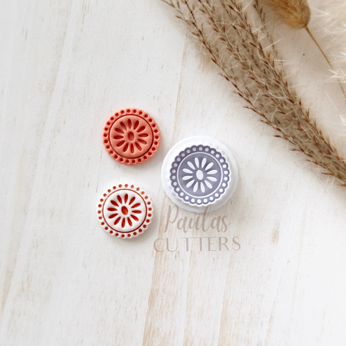 High quality polymer clay cutter creating clean sharp cuts for earrings and jewelry making
