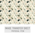 High quality water-soluble transfer paper applied on polymer clay, vibrant detailed pattern