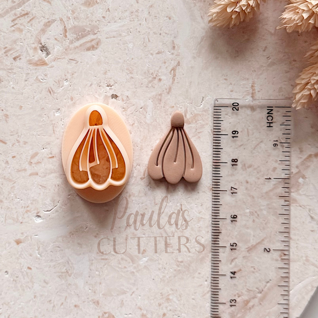 Polymer Clay Cutter, Fan Drop Shapes for Earrings, Layered Statement Cutter Tool for Jewelry Making, R-10