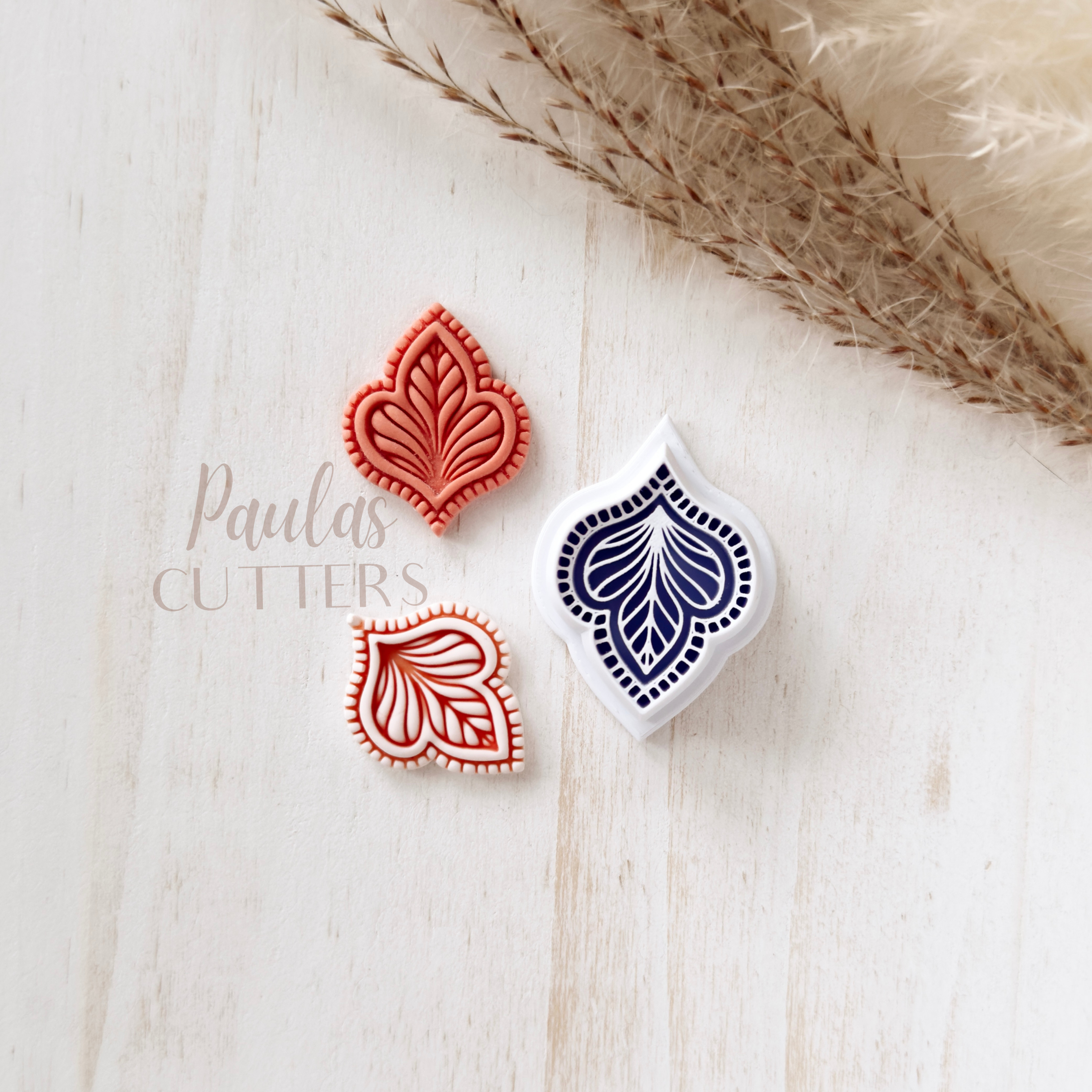 High quality polymer clay cutter creating clean sharp cuts for earrings and jewelry making