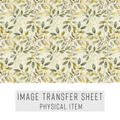 High quality water-soluble transfer paper applied on polymer clay, vibrant detailed pattern