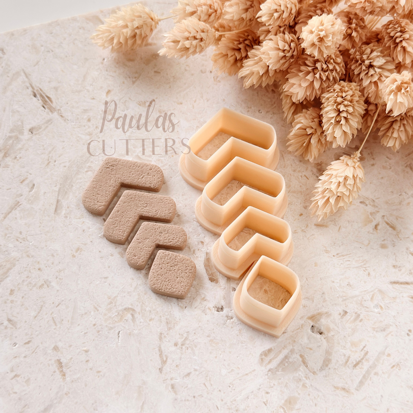 Polymer Clay Cutter, Chevron Shape, Modern Earring Cutter Tool, Clay Cutter for Jewelry, A-17