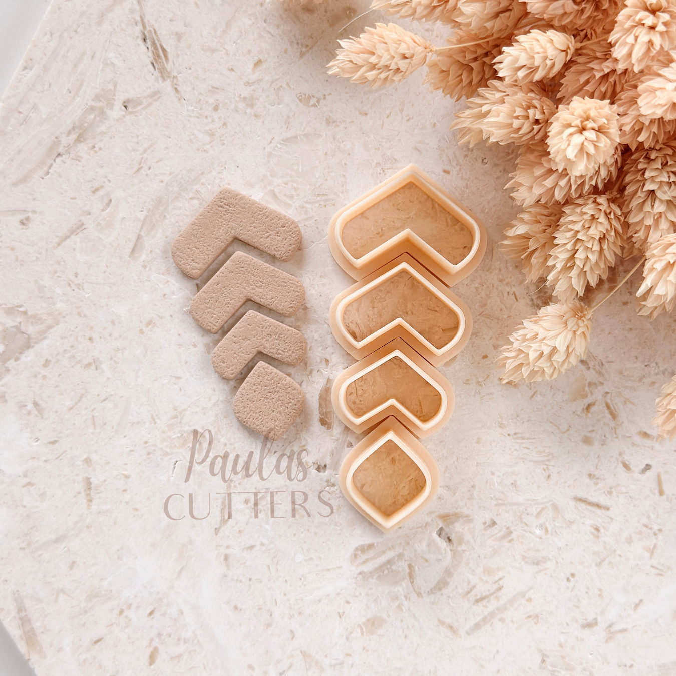 Polymer Clay Cutter, Chevron Shape, Modern Earring Cutter Tool, Clay Cutter for Jewelry, A-17