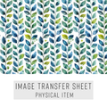 High quality water-soluble transfer paper applied on polymer clay, vibrant detailed pattern
