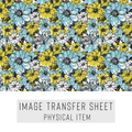 High quality water-soluble transfer paper applied on polymer clay, vibrant detailed pattern